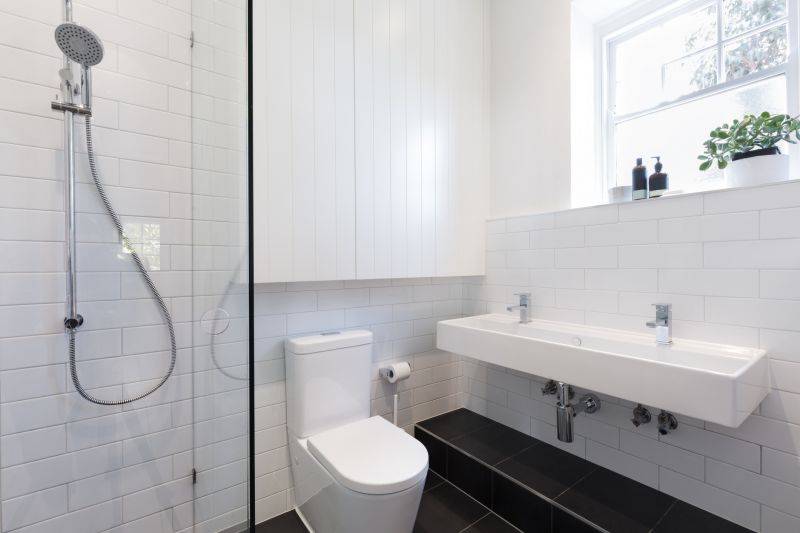 Wide View of Renovated Bathroom